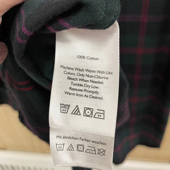 Eddie Bauer Green Plaid Top size 2X - Picture 4 of 5